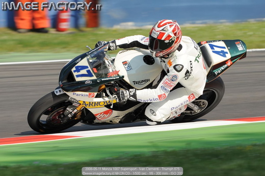 2008-05-11 Monza 1007 Supersport - Ivan Clementi - Triumph 675